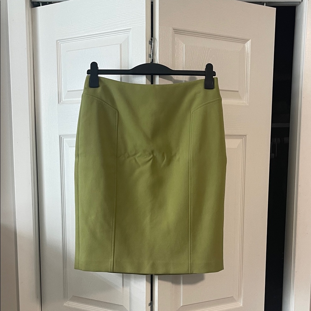 Halogen Lime Green Pencil Skirt